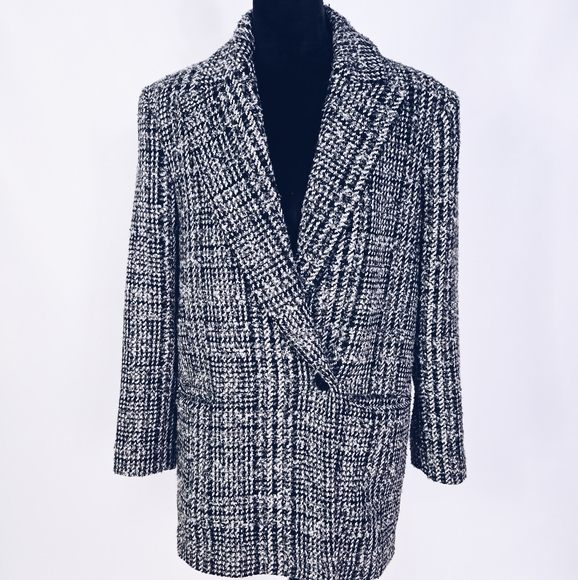 Tweed Wool Blend Coat - Picture 4 of 12